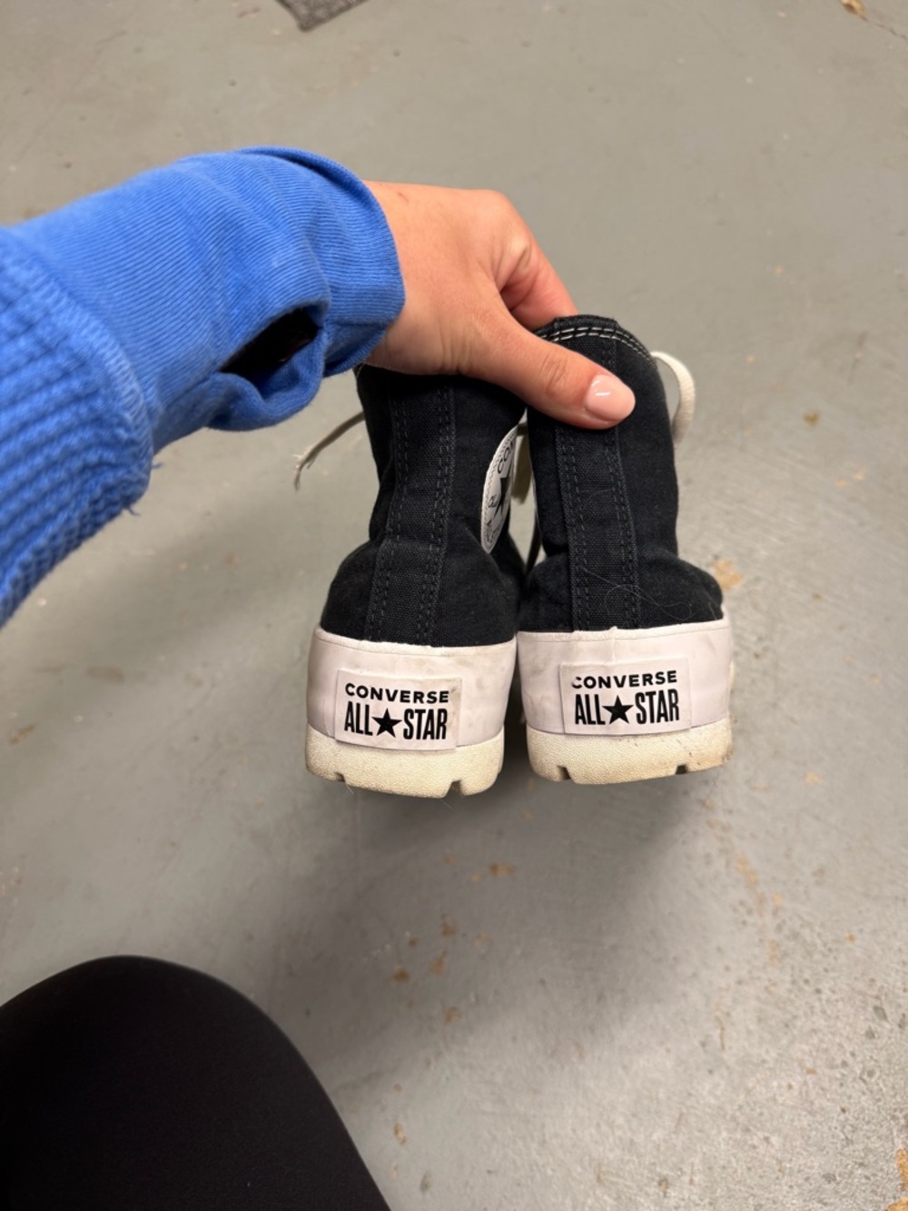 Converse Black and White High-Top Sneakers